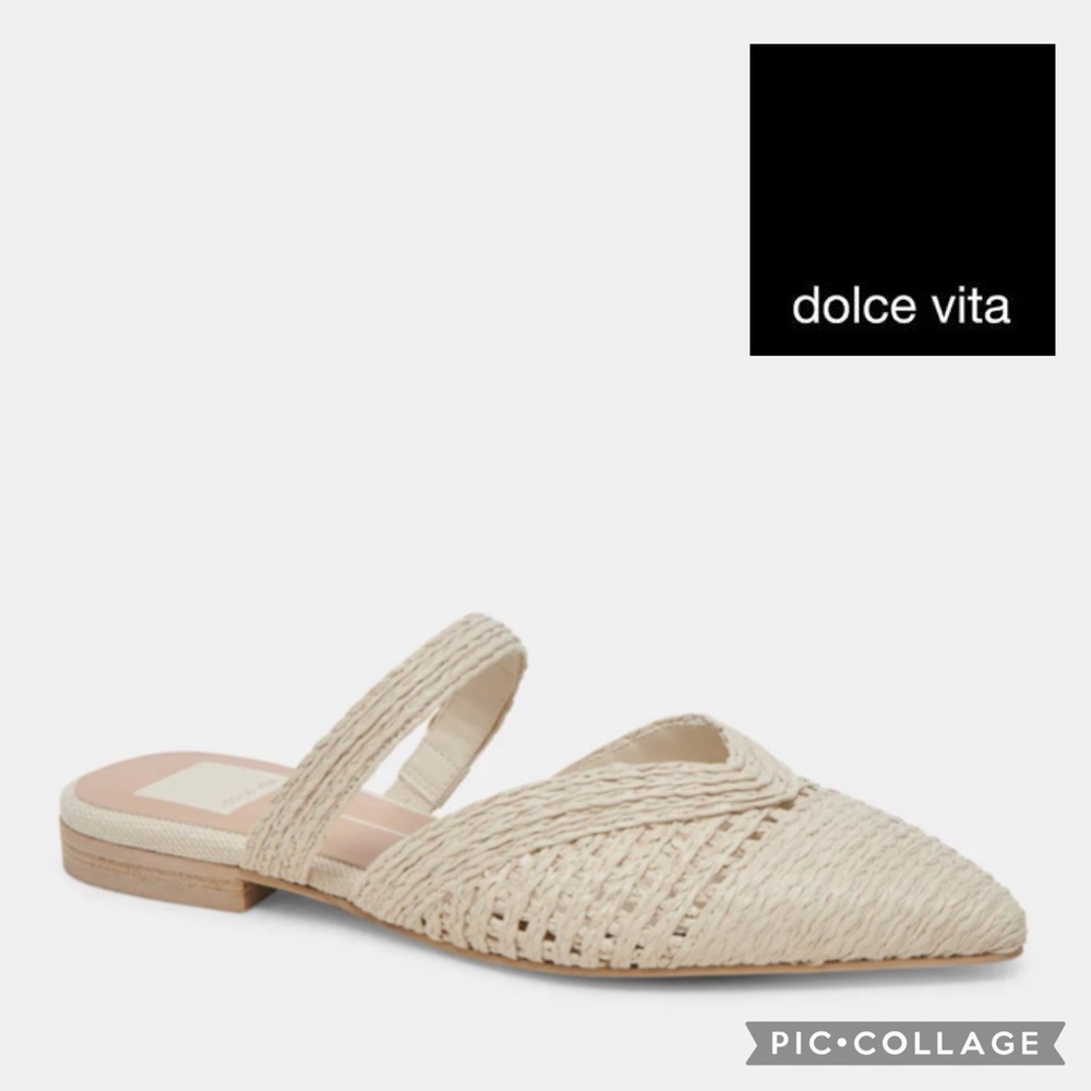 Dolce Vita Kaline Flat {Ivory Raffia} 7
